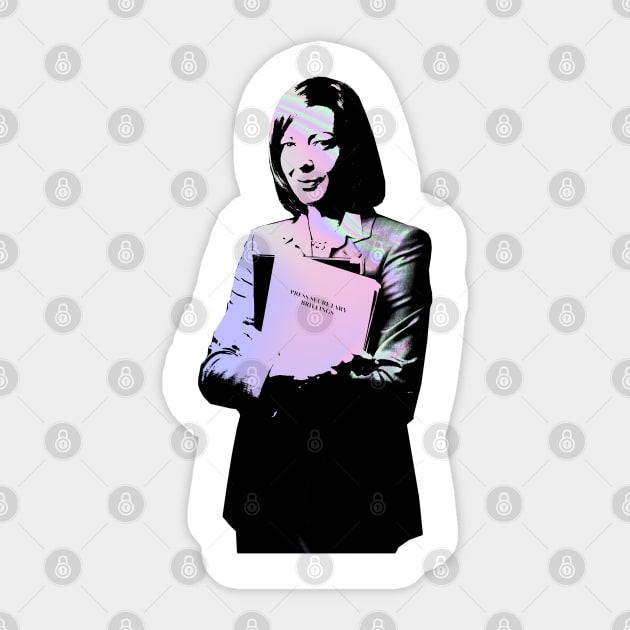 cj cregg-holographic Sticker by aluap1006